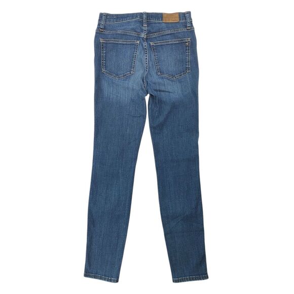 Madewell 10" High-Rise Skinny Jeans Women's 26 Medium Wash Blue Stretch - Picture 2 of 16